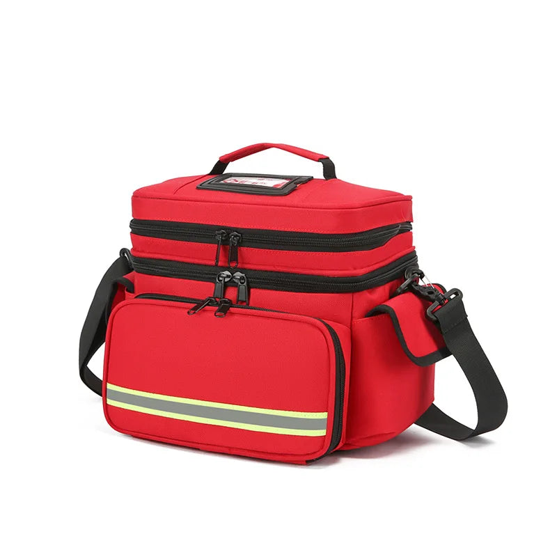 Empty First Aid Medical Bag Outdoor Emergency Rescue Large Capacity Bag Waterproof Reflective Oxford Multi-pocket Travel Bags