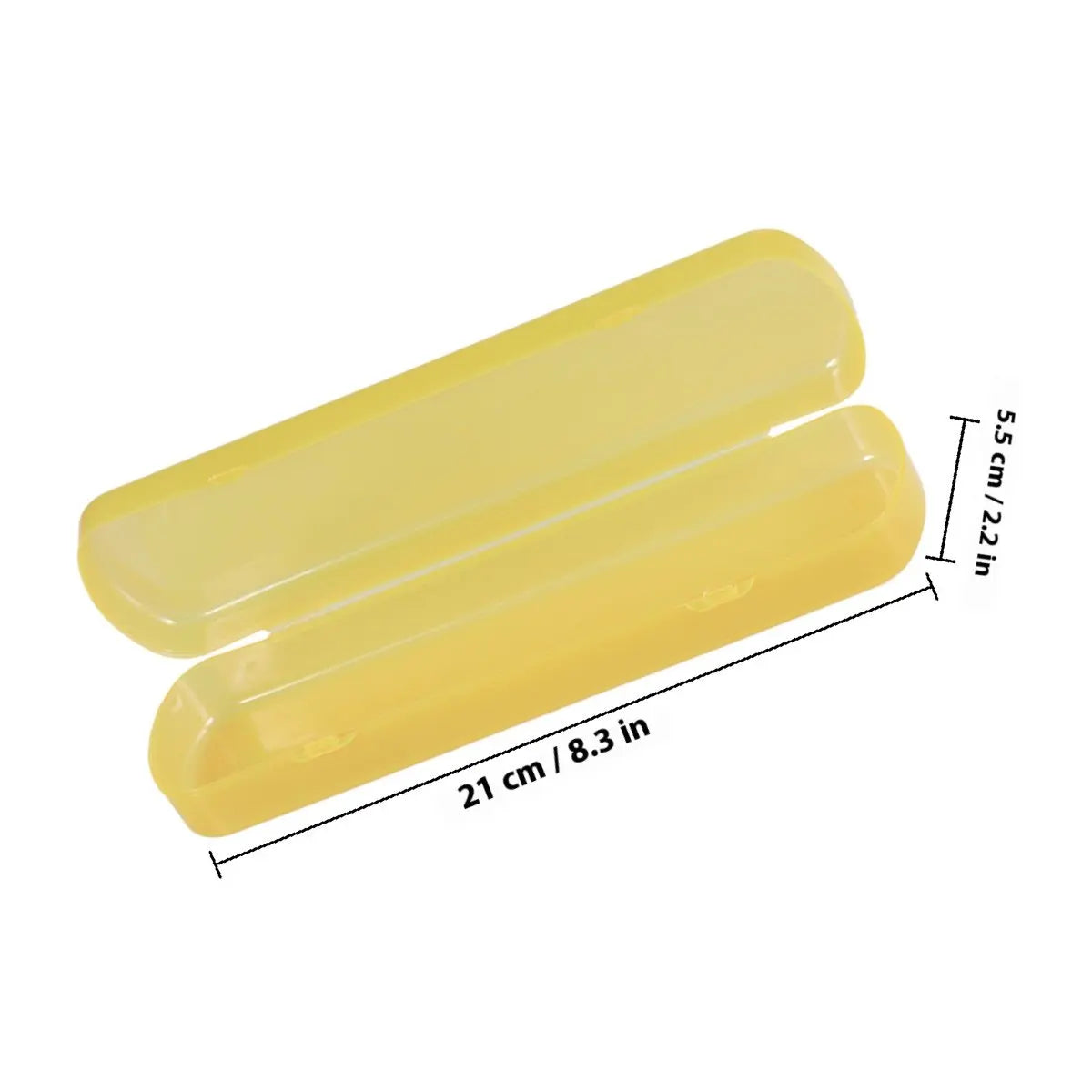 Travel Toothbrush Case Holder Portable Rectangular Blue PP Material Antibacterial Toothpaste Storage Holder for Business Travel