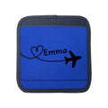 Custom Cover, Airplane Heart-Shaped Pattern Luggage Pole Cover, Custom Text Luggage Pole Cover, Personalized Holiday Gift