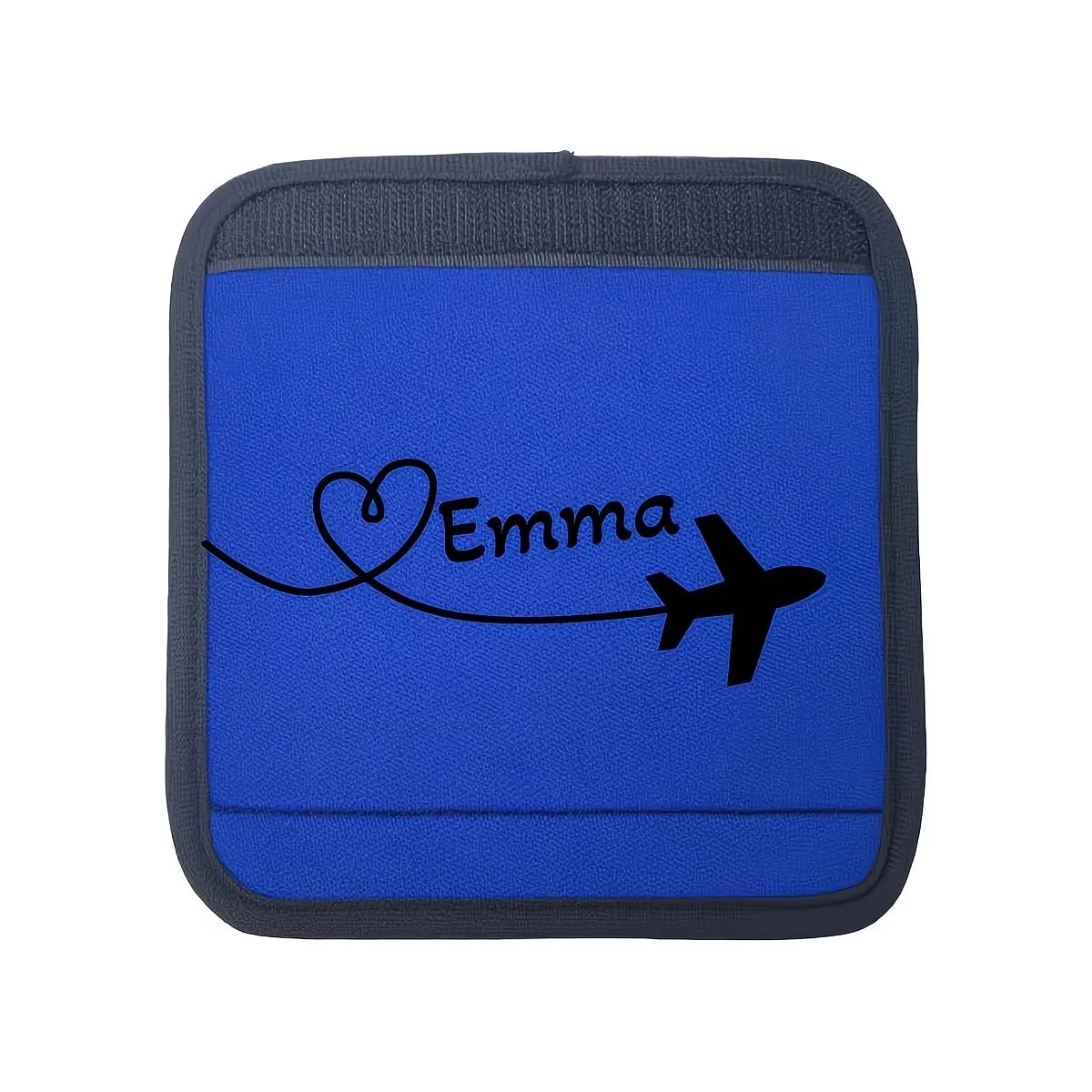 Custom Cover, Airplane Heart-Shaped Pattern Luggage Pole Cover, Custom Text Luggage Pole Cover, Personalized Holiday Gift