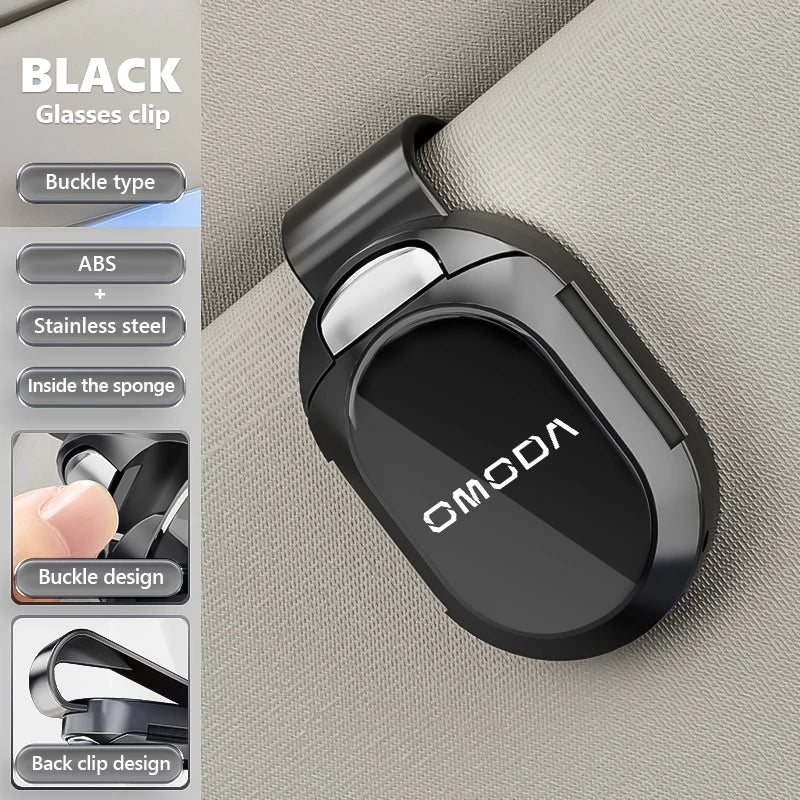 Universal Car Sunshade Sunglasses Storage ID Card Glasses Clip For Chery Omoda 5 C5 E5 C9 9 EV PHEV 2025