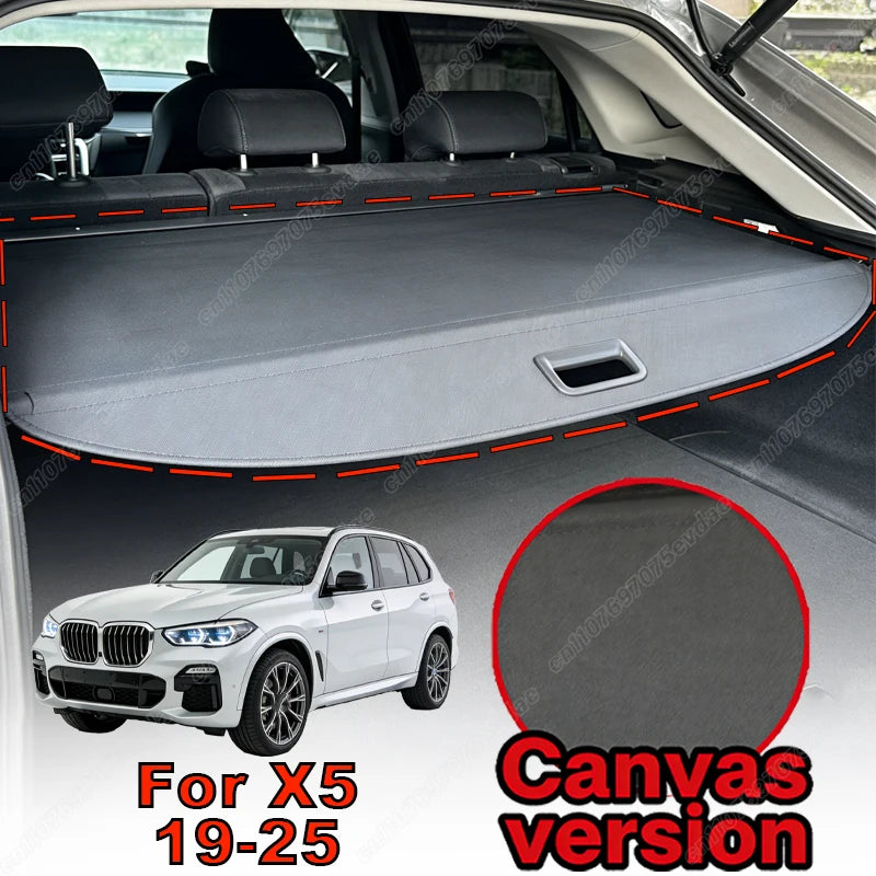 For BMW X1 X3 X5 1999-2026 Retractable Rear Trunk Cargo Cover Luggage Privacy Security Shield Parcel Shelf Car Interior Kit