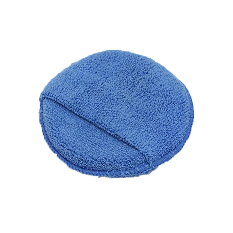 Car Polishing Waxing Sponges Pad 5 Inch 125mm Microfiber Round Motorcycle Auto Wax Applicator Polish Foam Sponges Cleaning Tools