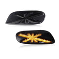 For Mini Cooper F55 F56 Hatchback & F57 Convertible Union Jack Pattern Sequential Amber LED Front Side Marker Turn Signal Lights