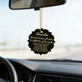 Islamic-style travel prayer acrylic tag with Arabic and English prayers, an Eid gift suitable for seeking blessings.