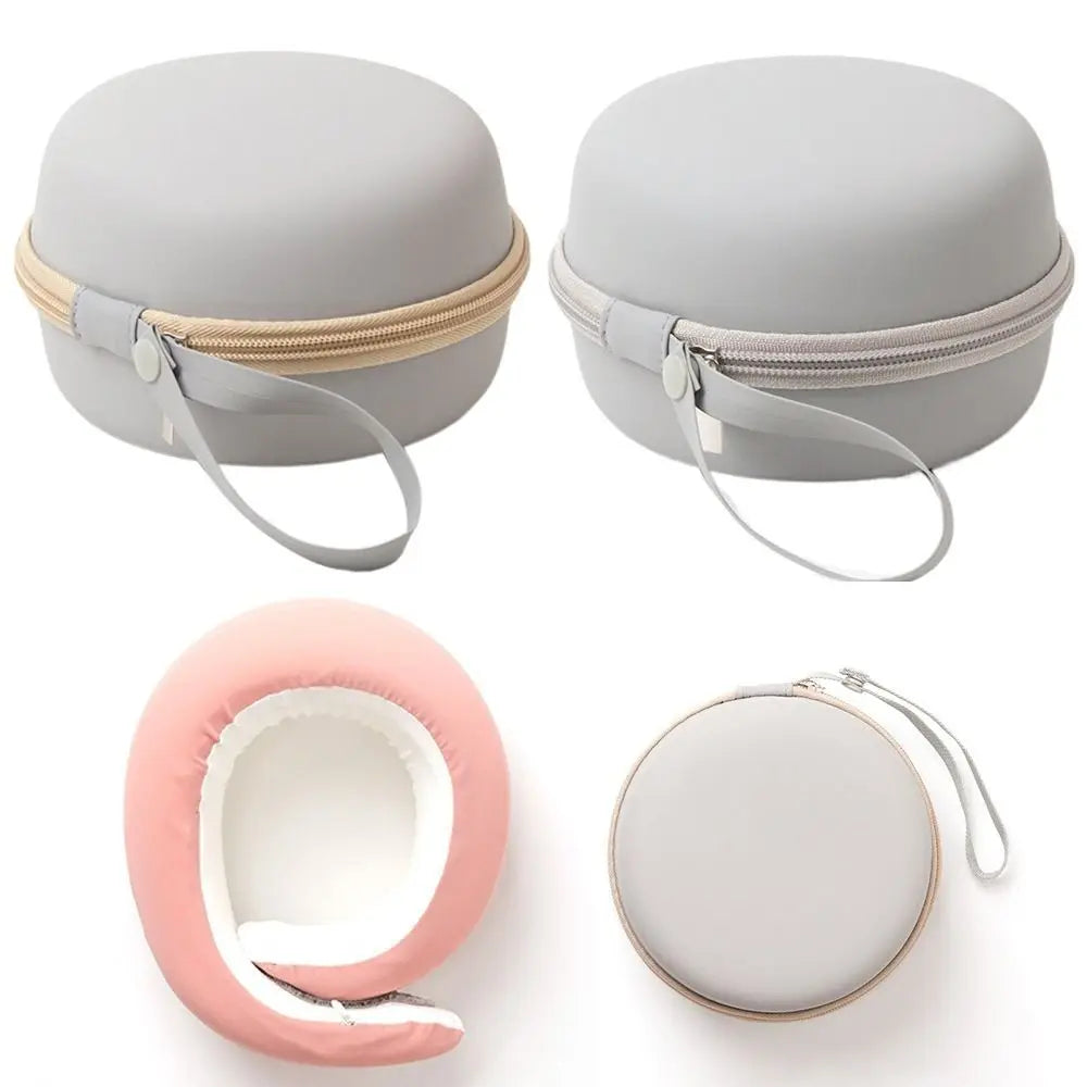 2024 EVA U Type Neck Pillow Case Round Hard Storage Bag Camping Porable Carry Pouch Travel