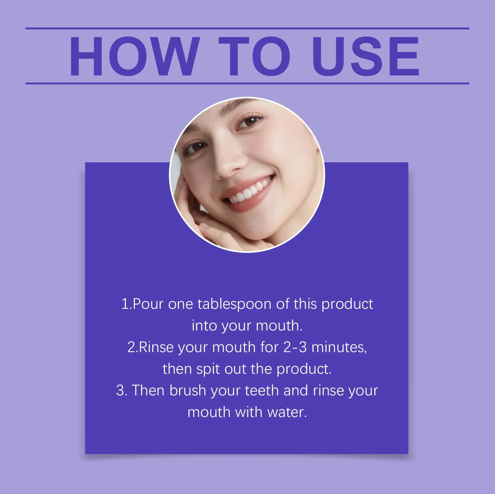 Purple Mouthwash Fresh Mint Flavor Gentle Formula Daily Oral Care Portable 20 Sachets Travel Size No Alcohol Quick Rinse 240ml