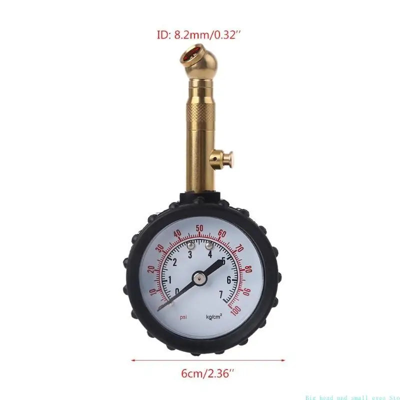 Air Pressure Tire Gauge with Rubber Hose Type Measuring Gauge 0-100 Used for Measuring Tire Pressure of for Car