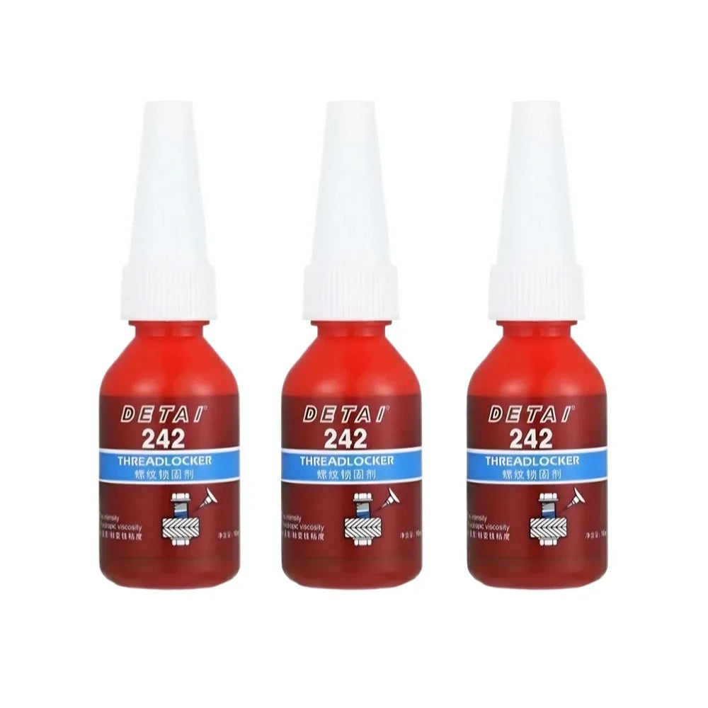 1/3/5pcs 242 Medium Strength Threadlocker Blue Locktite Anaerobic Threadlocker Adhesive Caulk Adhesives Sealer For Hardware
