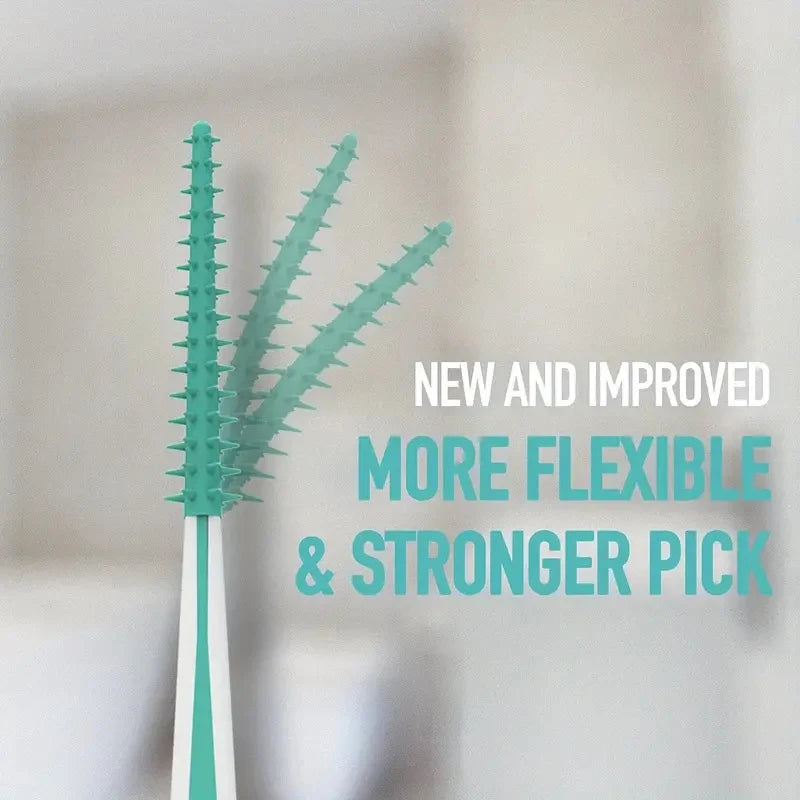 100Pcs Interdental Silicone Brushes Dental Toothpicks Brush Between Teeth With Thread Oral Cleaning ToolsHot