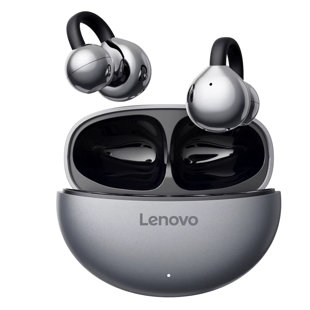Lenovo Earbuds TA410 Bluetooth 5.4 TWS Ear Clip | Touch Control, Long Battery with Mic