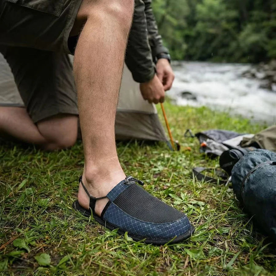 Foldable Quick Dry Water Slippers Anti Slip Barefoot Wading Shoes Lightweight Travel Beach Camp Hotel Portable Outdoor Sandals