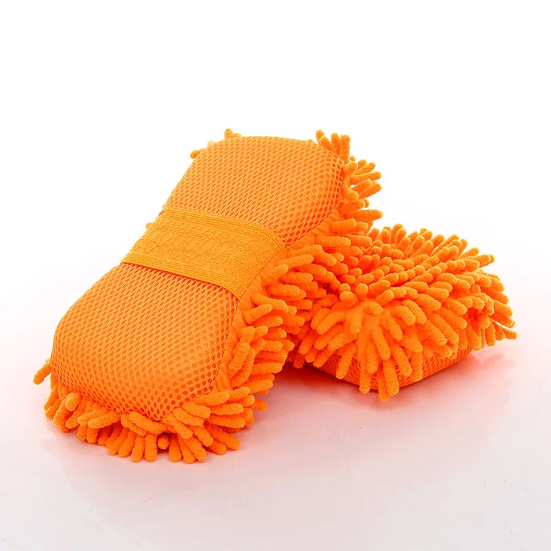 Car Wash Microfiber Chenille Car Wash Sponge Care Washing Brush Pad Washing Towel Auto Gloves Styling Accessories Gadget