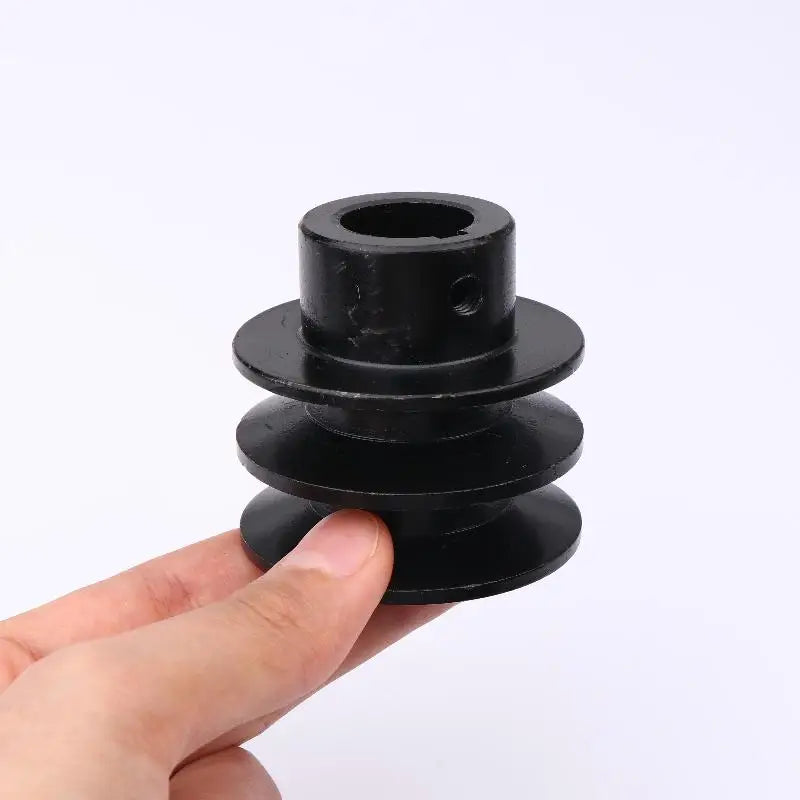 New 19/20mm Double Groove Flat Key Shaft V Belt Pulley For 168F 170F Engine Accessories