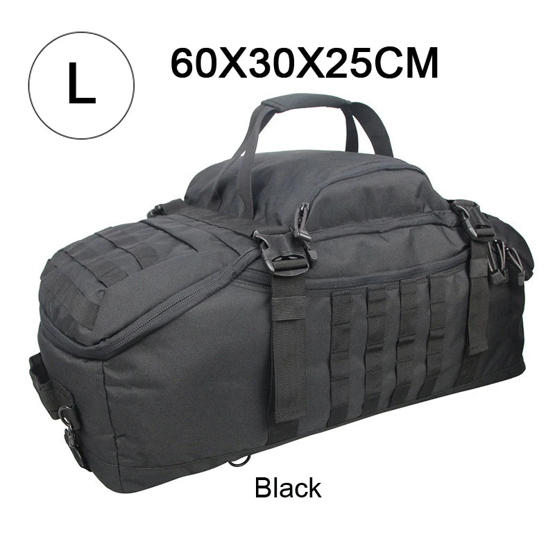 25L 45L 80L Sport Travel Bag Molle Tactical Backpack Gym Fitness Bag Large Duffle Bags for Camping Hunting Fishing