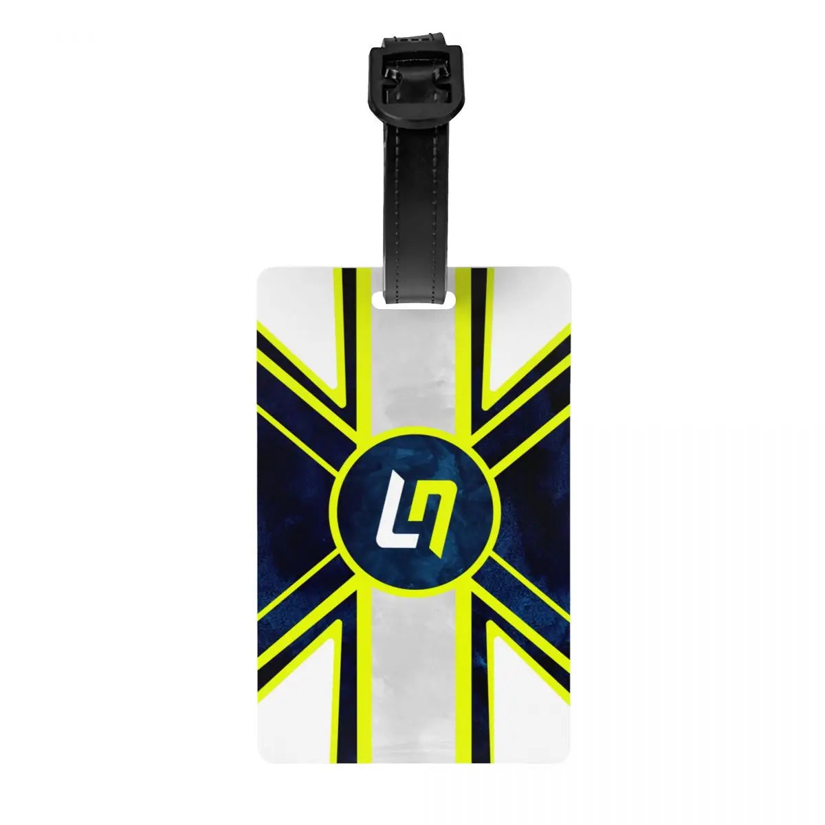 Custom L-Lando Norris Luggage Tag Privacy Protection Motorcycle Racing Baggage Tags Travel Bag Labels Suitcase