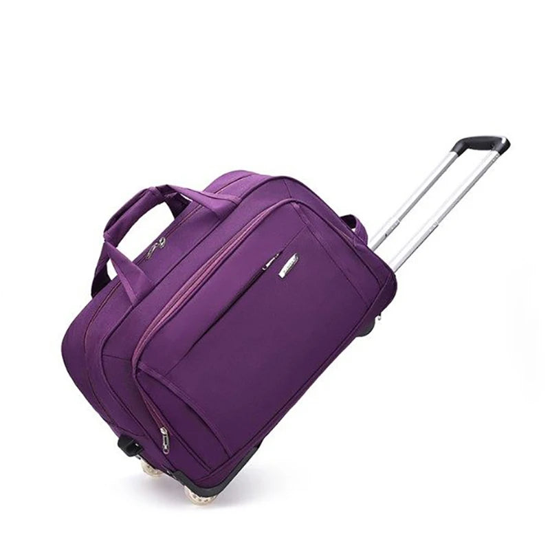 Suitcase Trip Cabin Oxford Waterproof Rolling Luggage Large capacity Travel Bag Foldable Student Trolley Case valise voyage