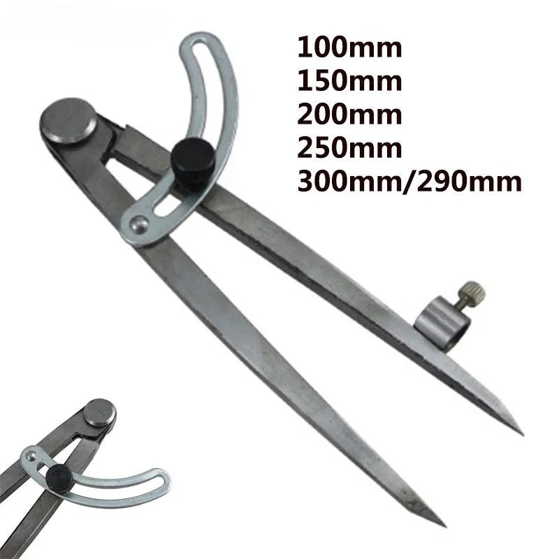 1Pc Multi-specification 12 Inch Woodworking Drawing Compass Precision Metal Adjustable Layout Tool for Carpentry Crafting