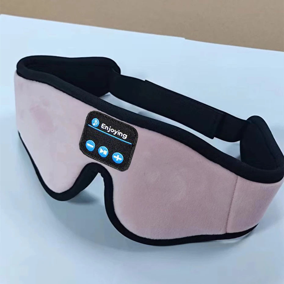 Bluetooth Sleeping Headphones Noise Cancelling3D Eye Mask Wireless Air Travel Headbands Soft Elastic Comfortable Music Earphones