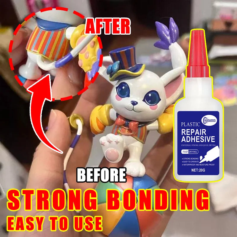 Instant Adhesive Glue Quick Dry Strong Glue for Plastic Shoe Mirror Window and ABS Resin Repair