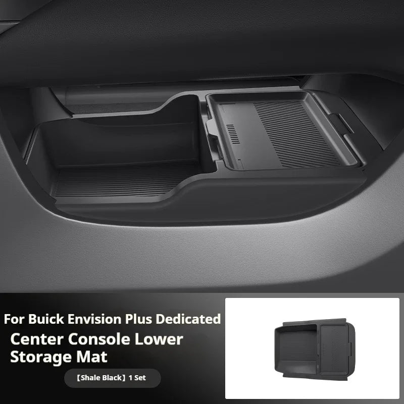 For Envision Plus Silicone Storage Box  Center Console under Layer Modification Special Car Interior Accessories Organizer