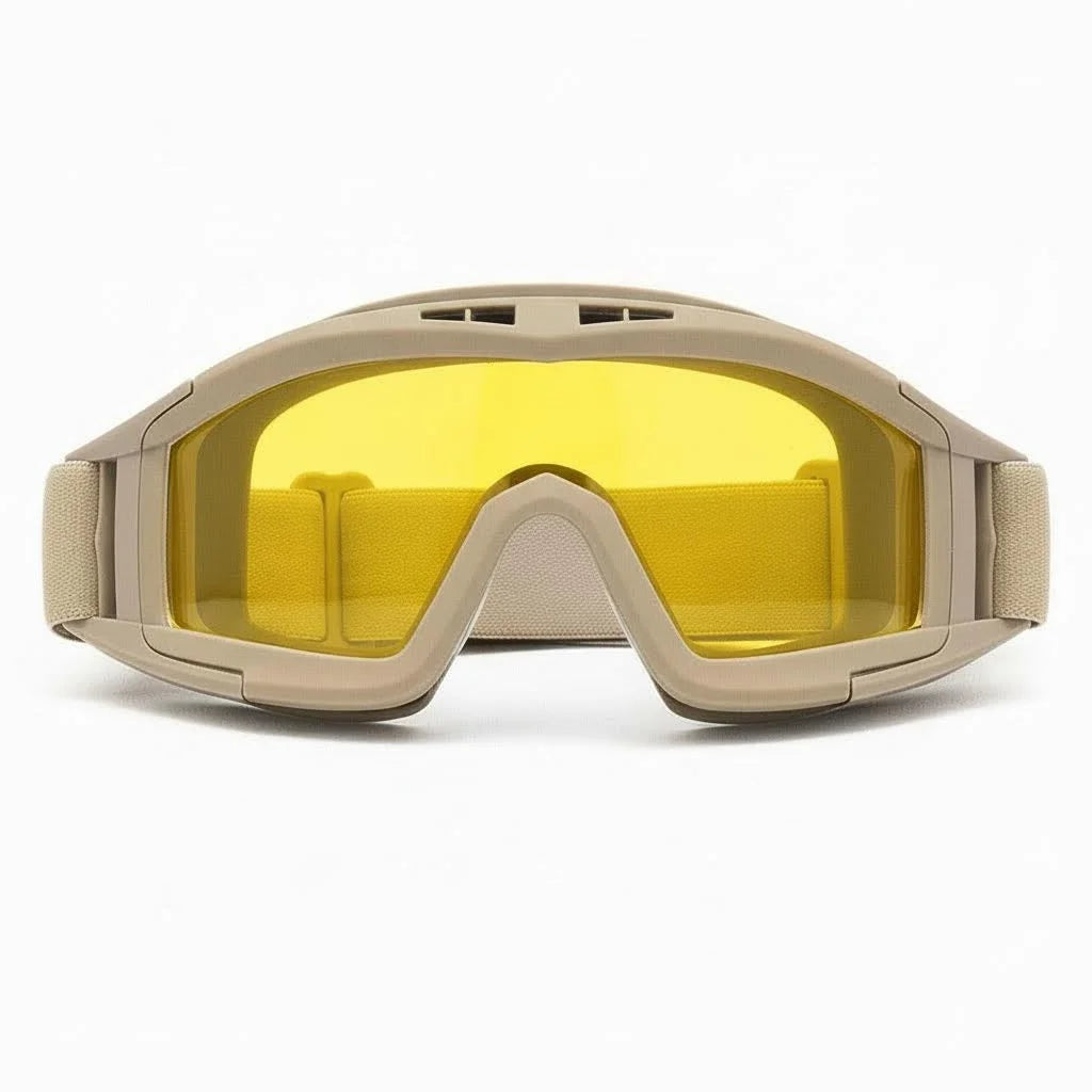 JSJM New Tactical Goggles Airsoft Windproof Dustproof Shooting Motocross Motorcycle Mountaineering Glasses CS Safe Protection