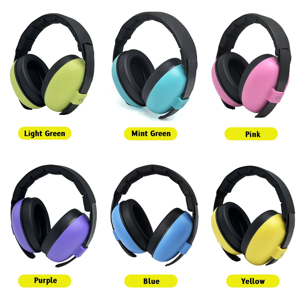 Baby Ear Protection Noise Cancelling Headphones Noise Reduction Hearing Protection Earmuffs for 0-3 Years Babies, Toddlers