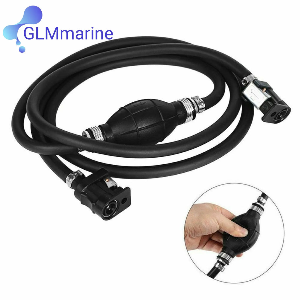 For Yamaha Outboard Boat Motor 5/16 " Fuel Line Hose with Primer Bulb and Connectors 6Y1-24306-55 61J-24306-04 6Y2-24306-56