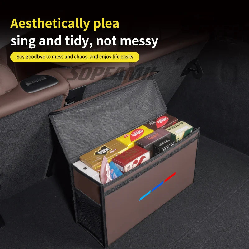 Car Trunk Organizing And Storage Box For BMW X1 X2 X3 X4 X5 X7 E46 E60 E70 E72 E82 E90 E92 G05 G10 G20 G30 F05 F10 F20 F25 F30