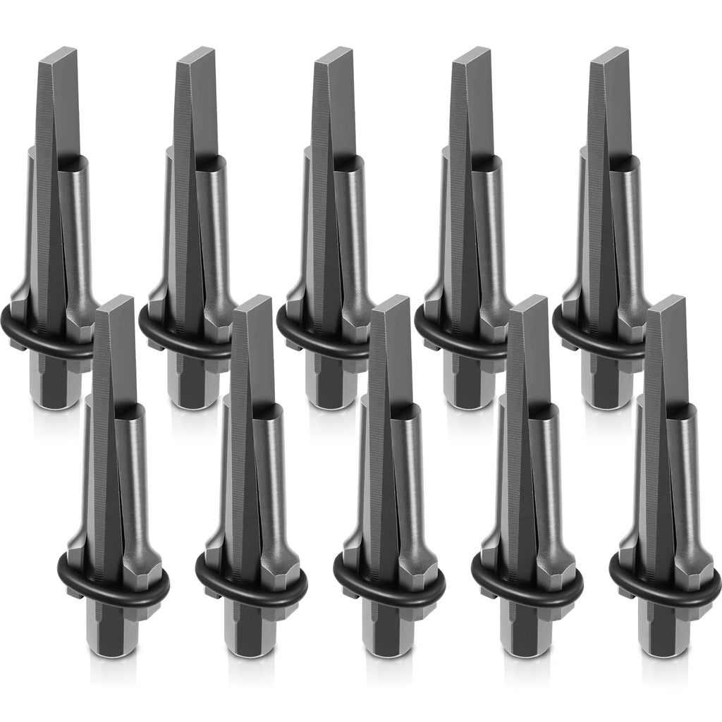 5/10Pcs Stone Splitting Tool Heavy Duty Steel Rock Splitters with Feathered Shims And Drill Guide for Granite Marble Demolition
