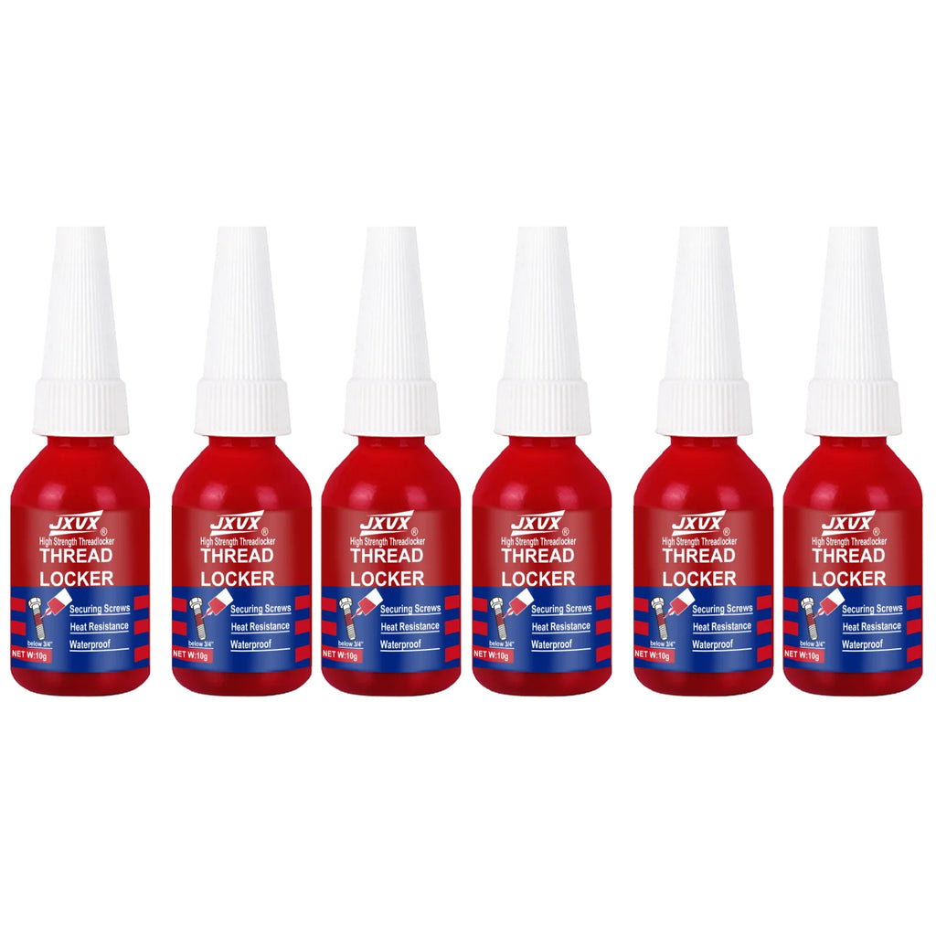 Blue and Red Threadlocker Screw Glue, Fast Curing Thread Fixing Agent, Anaerobic Adhesive, Corrosion Resistant, Anti-Loosening,
