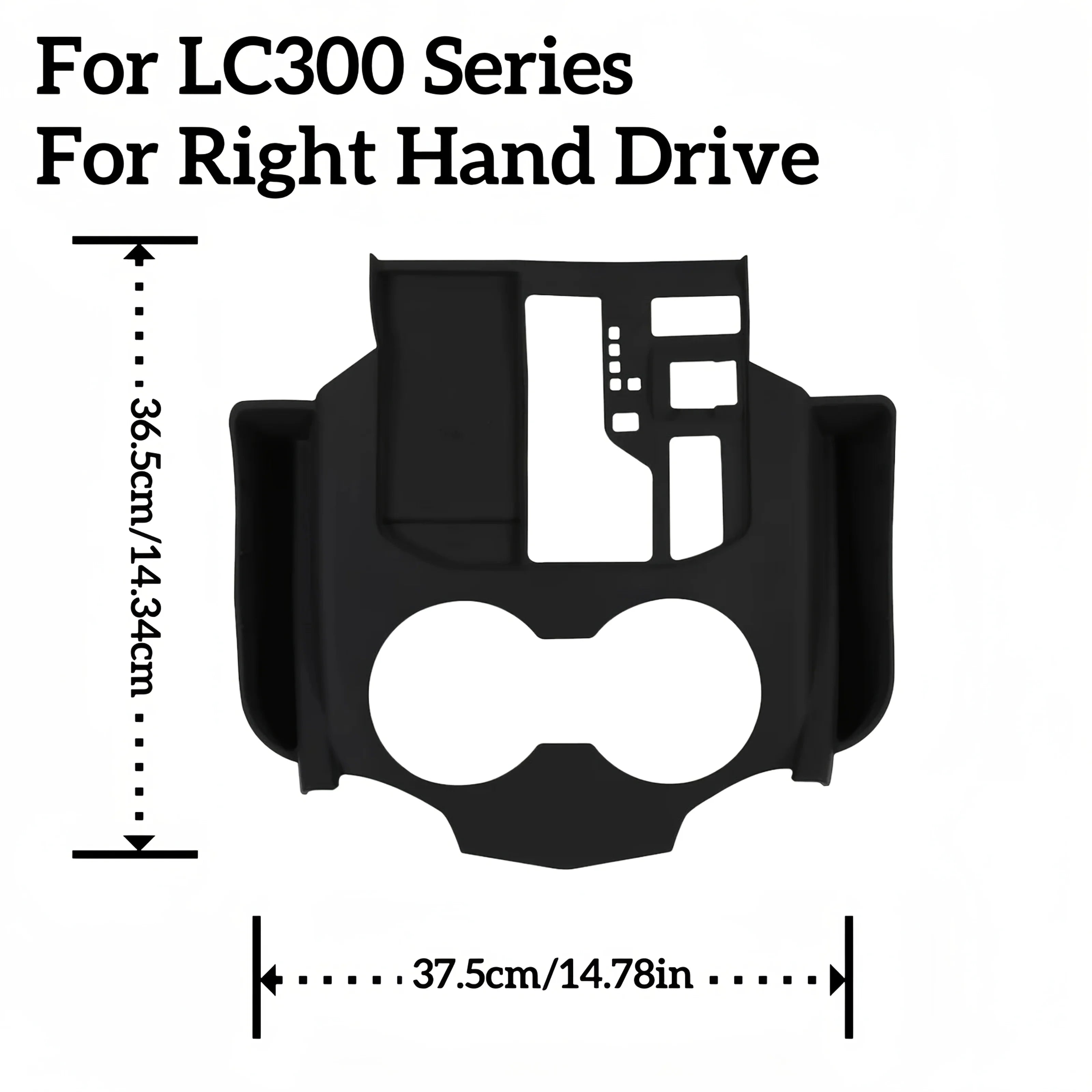 [Right Hand Drive] Car Silicone Central Console Storage Box Protection for Toyota Land Cruiser 300 LC300 Series 2022-2024