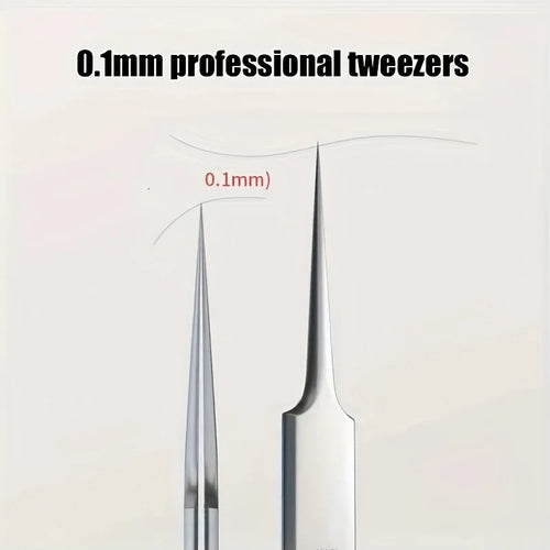 1 Pack Extra Fine No. 5 Cellular Acne Blackhead Tweezers - Facial Beauty Remove Acne Needle Tools for Skin Care