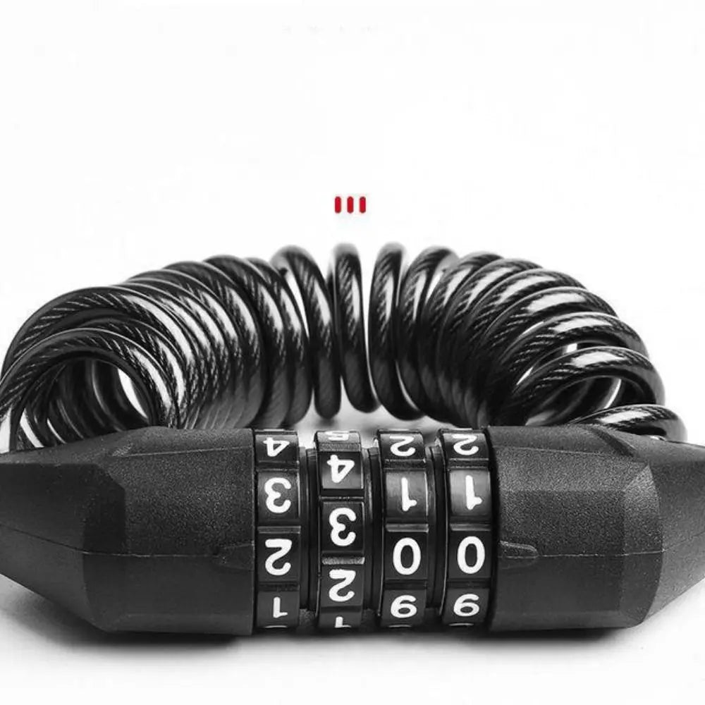 Bicycle Lock Chain Lock Number Lock Durable Solid Color Password Lock Anti-theft 4 Digit Bicycle Lock Drawer