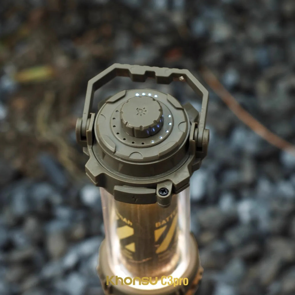 5000mAh Tactical Camping Lamp Portable Rechargeable Tent Lamp Outdoor LED Flashlight For Outdoor Camping Hiking Fishing