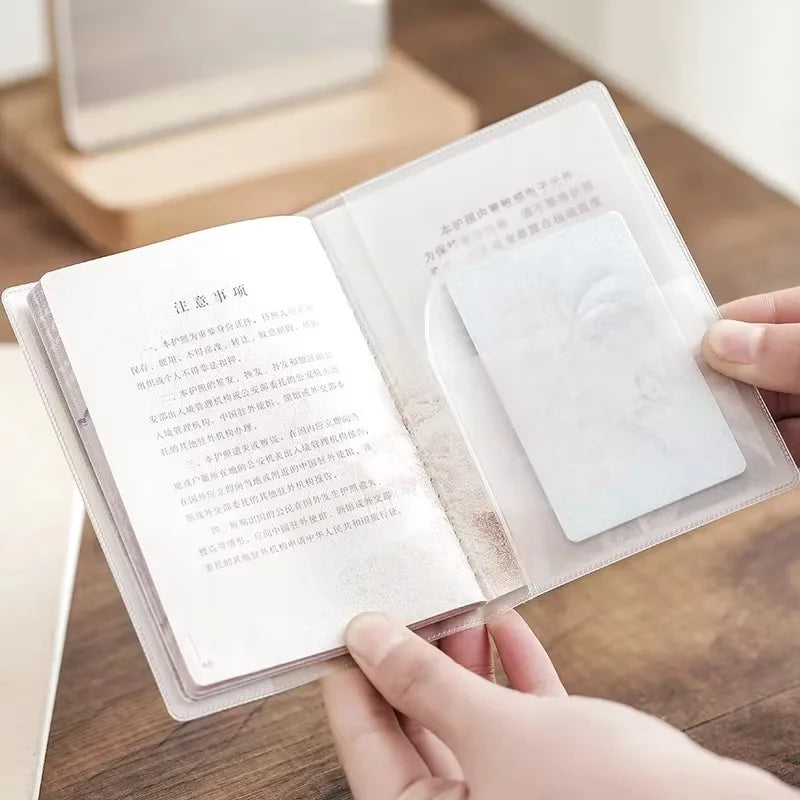 Frosted Transparent Passport Cover Travel Passport Holder Id Card Protective Case Document Organizer Passport Sleeve Trip Daily