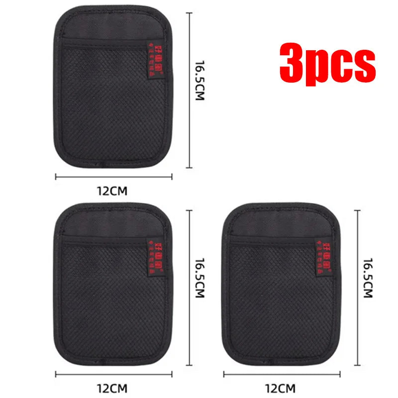 1-4pcs Car storage net bag, multi-functional storage net bag, car interior organizer, mobile phone key storage