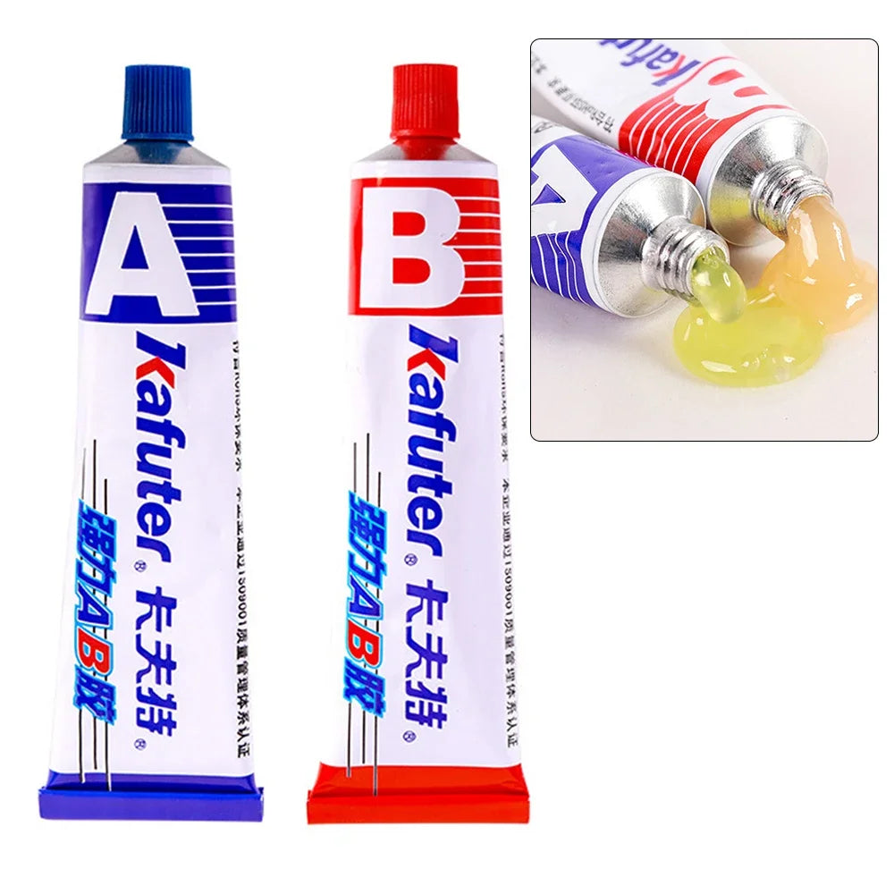 Strong Adhesive A+B Glue Metal Glass Pipe Leakage Repairing Plugging Superglue Marble Wood Welding Fixing Quick-Drying Tool