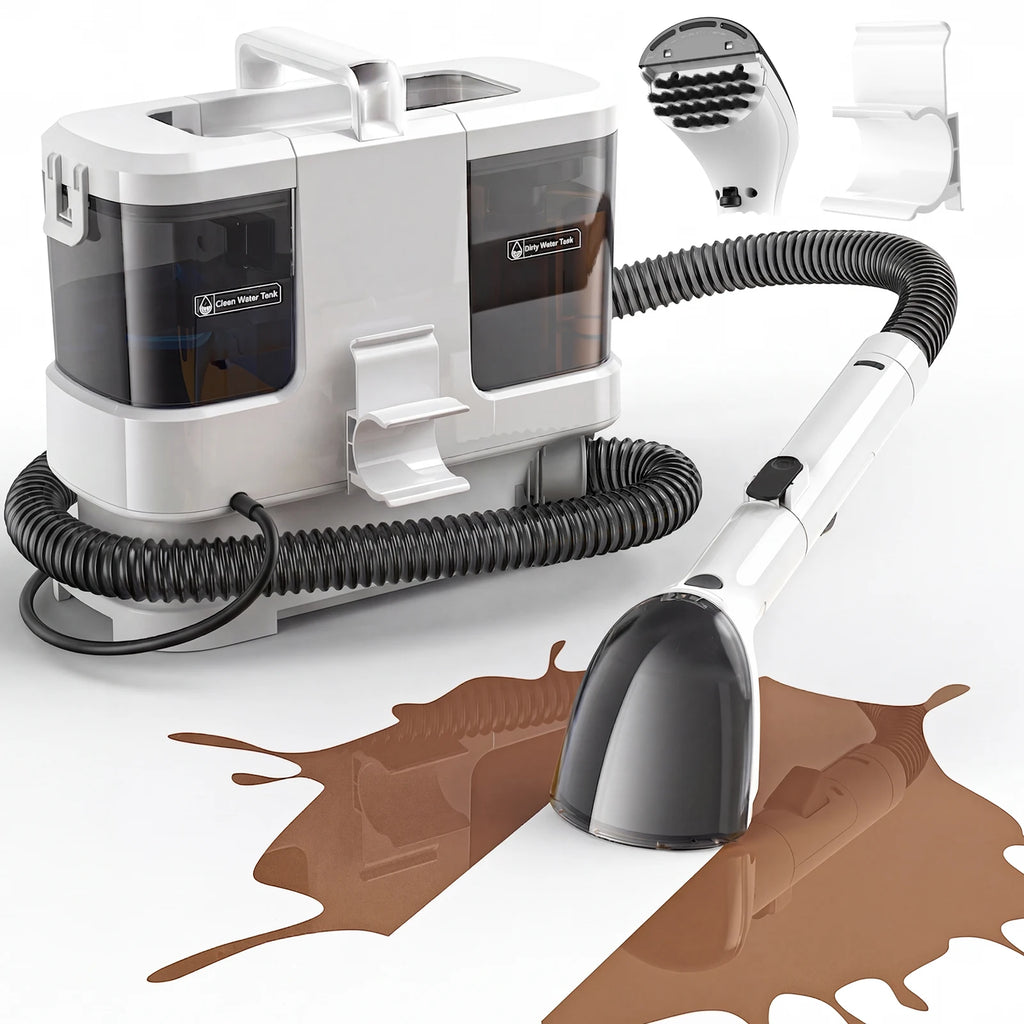 Lubluelu V2 Multi-Purpose Portable Carpet & Upholstery Spot Cleaner Machine, 16000Pa Powerful Suction Spot Cleaner Machine with Versatile Tools for Pets, 1L+0.8L Dual Water Tank, Area Rugs Car Seats And Couches