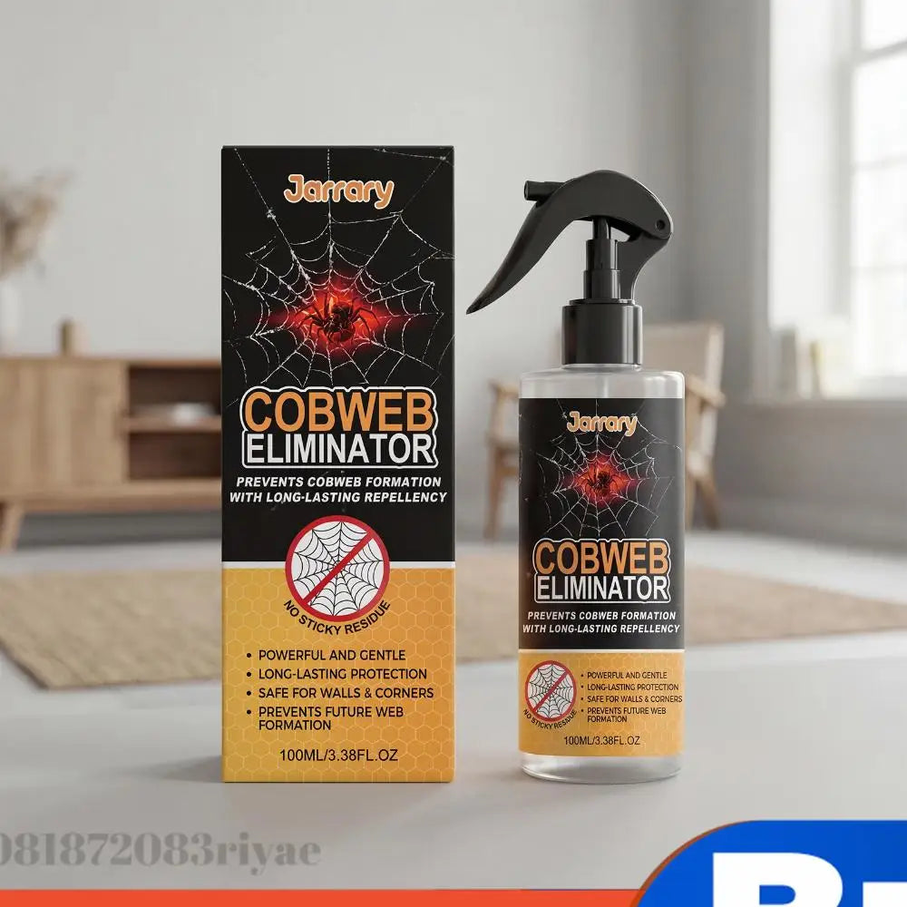 100ML Spider Cobweb Eliminator Long Lasting Spray Prevent Spiderweb Formation Spider Killer Clean Tools for Indoor and Outdoor