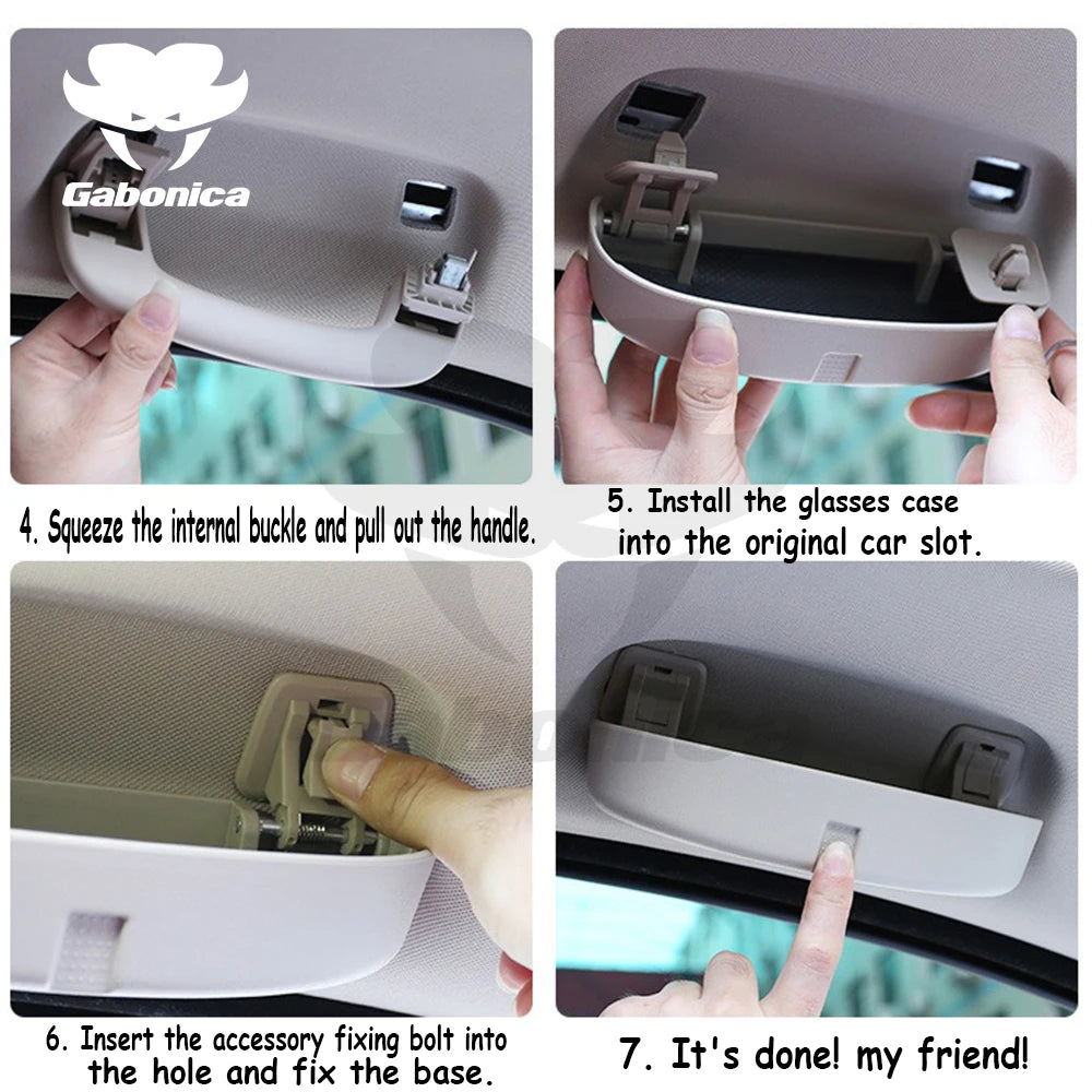 ABS New Car Sunglasses Holder Sun Glasses Box Eyeglasses Case for BMW X1 F48 X3 F25 X5 G05 F10 F11 F20 I3 Interior Accessories