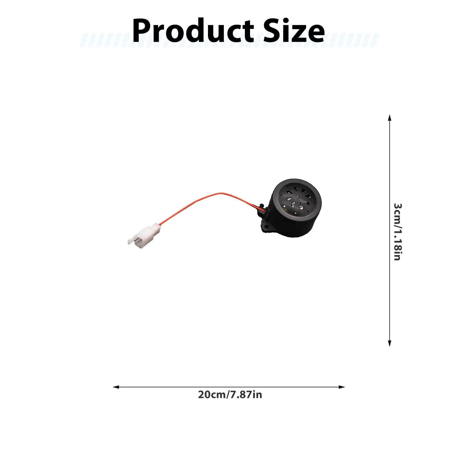 Electric Tricycle Reversing Horn 48V 60V Two Wire Backup Warning Speaker Loud Reverse Alarm for Scooter Trike Easy Install