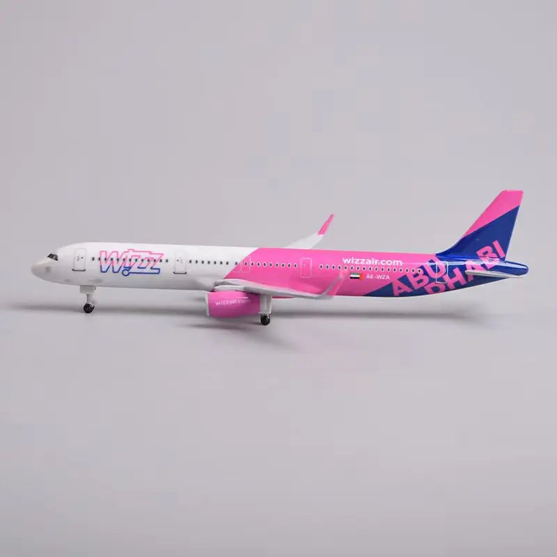 20cm WIZZ AIR A321 321 Airplane Model Alloy Metal Static Aircraft Miniature Plane Airplane Scale 1 400 Collected Gift
