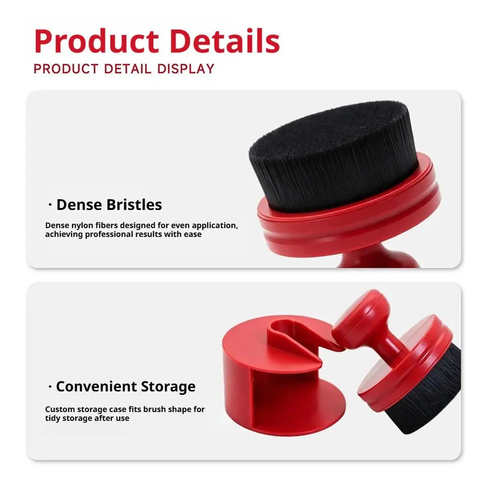 Detailing Brush For Car Tires Interior Wax Applicator  Dust Cleaner For Shine Larger Tires Car Accessories