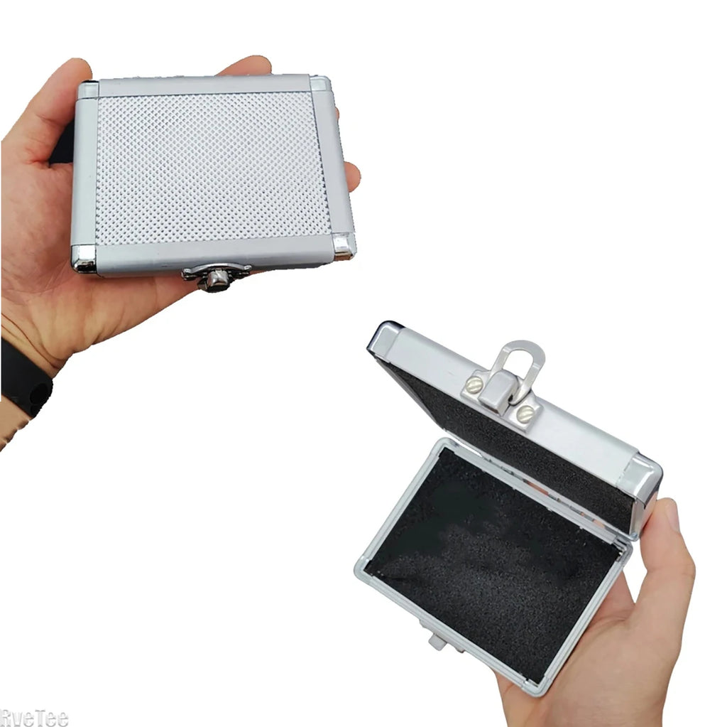 Small Tool Box Portable Mini Storage Case Aluminum Alloy ToolBox Mini Tool Box Hard Case Organizer Pelican Case Shockproof Box