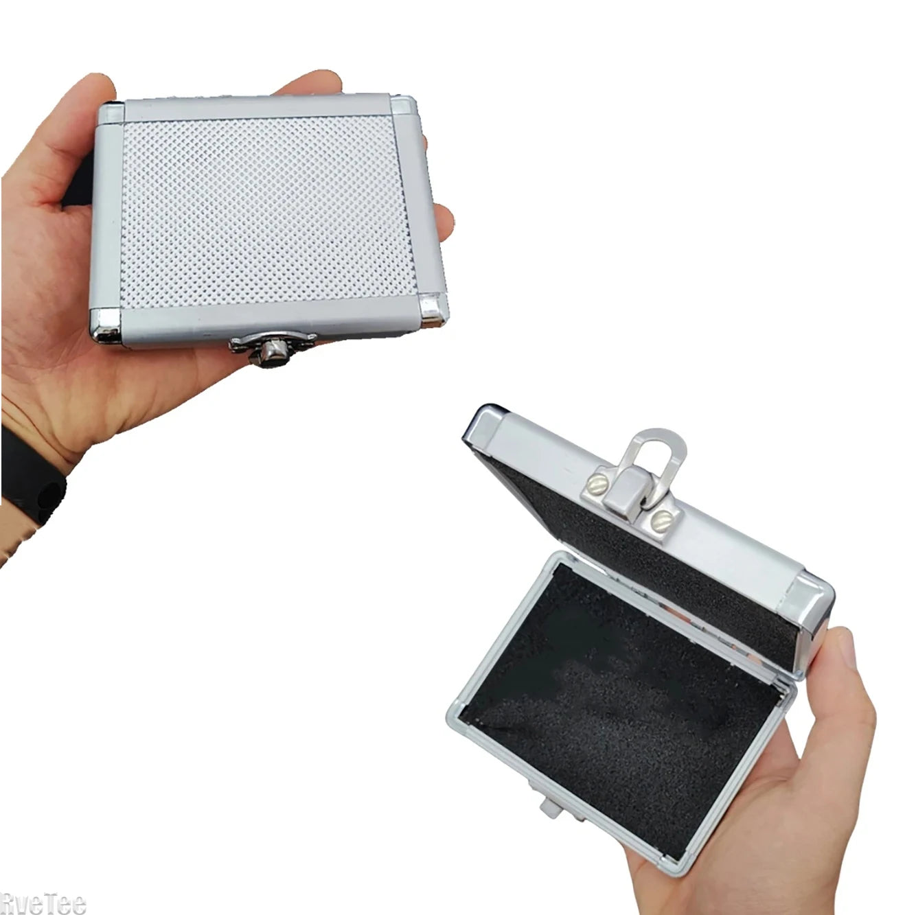 Small Tool Box Portable Mini Storage Case Aluminum Alloy ToolBox Mini Tool Box Hard Case Organizer Pelican Case Shockproof Box