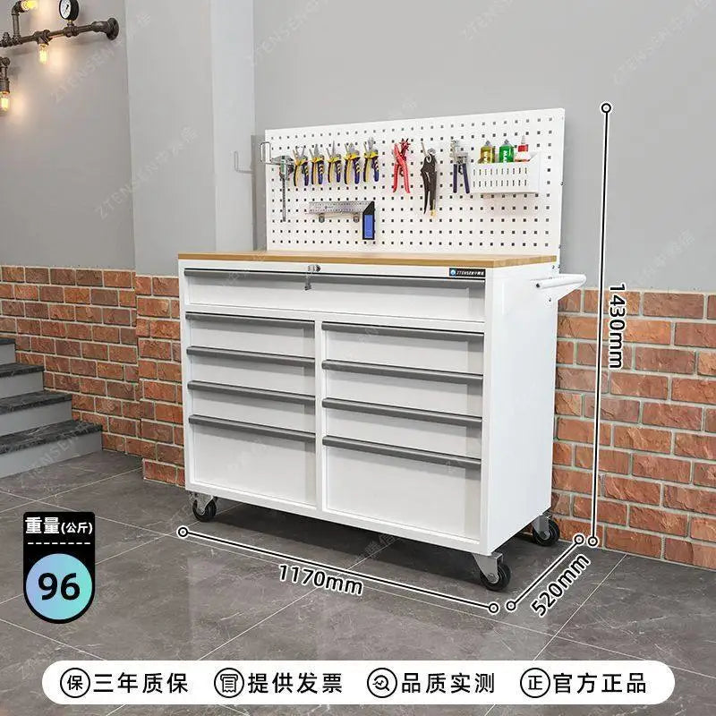 Creative Mobile Tool Cart Workshop Multi-function Storage Cabinet Workbench Heavy Tool Packaging Gereedschapskist XY40GJG