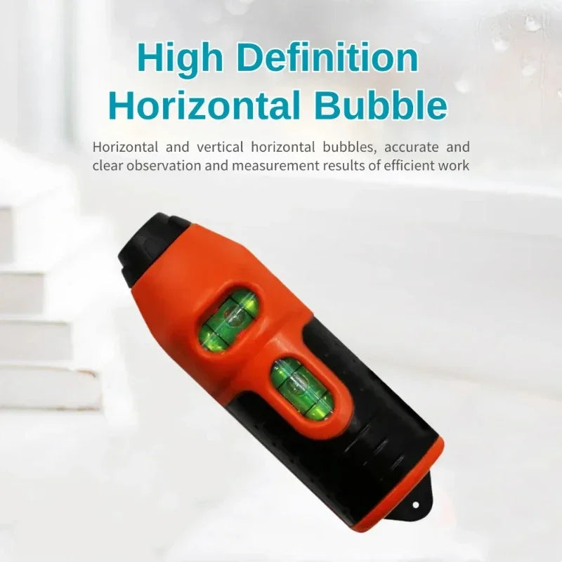 1set Mini Portable Laser Level Vertical Horizontal Laser Line Projection Measuring Tools Vertical Spirit Level Tool Laser Level