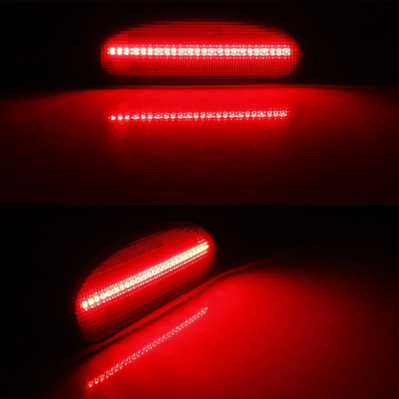 For NISSAN CUBE 2009 2010 2011 2012 2013 2014 Car Red LED Rear Bumper Side Marker Driving/Parking Lights Fender Flare Lamps 12V