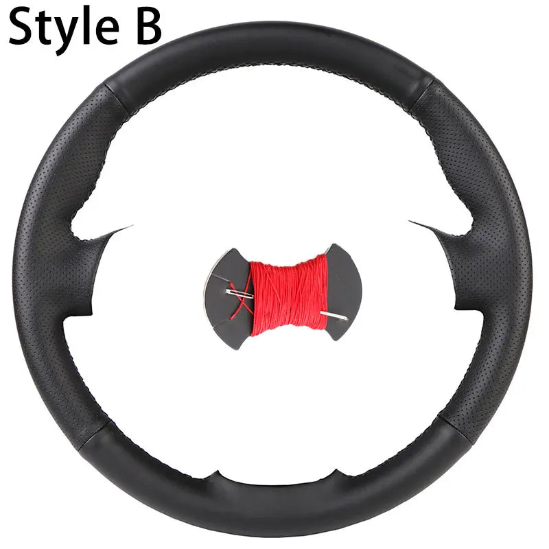 Soft Car Steering Wheel Cover For Fiat Bravo Doblo Opel Combo Grande Punto Linea Qubo Vauxhall Non-Slip Steering Wheel Protector